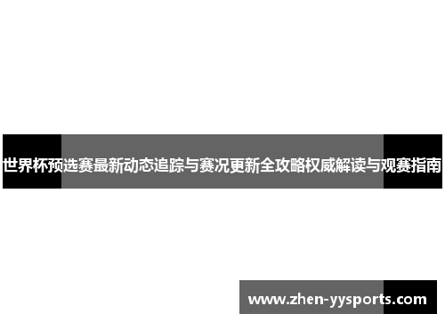 世界杯预选赛最新动态追踪与赛况更新全攻略权威解读与观赛指南 世界杯预选赛最新动态追踪与赛况更新全攻略权威解读与观赛指南